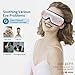 Eye Massager Wireless Eye Care Machine Portable Eye Mask with Compression Vibration Heating Music Therapy and 5 Working Modes for Vision Care Eyestrain Stress Relief etc. (Pearl White)