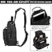 KAMI 900D Tactical Sling Bag Pack Military Rover Shoulder Sling Backpack Molle Assault Range Bag Everyday Carry Bag Day Pack with Tactical USA Flag Patch & New Type Tactical D Ring
