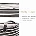 Haundry Collapsible Laundry Basket, 22 inch Tall Large Round Laundry Hamper for Clothes Storage