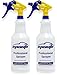 EPAuto 2 Pack Professional Chemical Resistant Bottles with Sprayer (32 oz), White