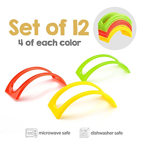 Set of 6 Stackable Taco Holders for Hard or Soft Shells