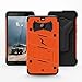 ZIZO Bolt Series HTC Bolt with [Screen Protector] Kickstand [Military Grade Drop Tested] Holster Belt Clip (Orange/Black)