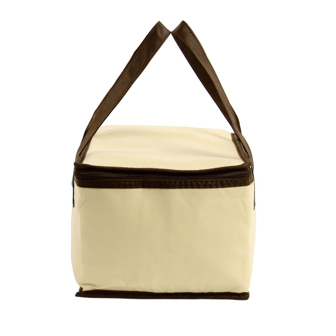 Sourcingmap Insulated Cooler Lunch Beige Bag - Waterproof Oxford Fabric Lunch Bag with Adjustable Strap,Lunch Organizer Tote Bag for, Work, Camping, Fishing, Hiking