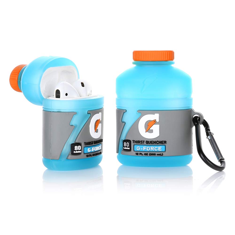Derhom Airpods Silicone Case Funny Cute Cover Compatible for Apple Airpods 1&2[Drink Series] (G Sports Drink)