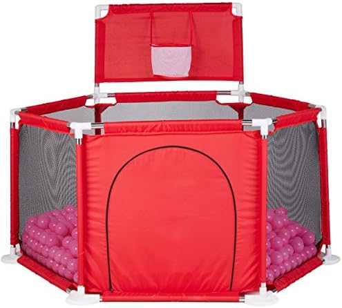 Baby Playyard Toy Tents Infant Playpens Safety Household Protective Fence Assembled House Play Yard Red