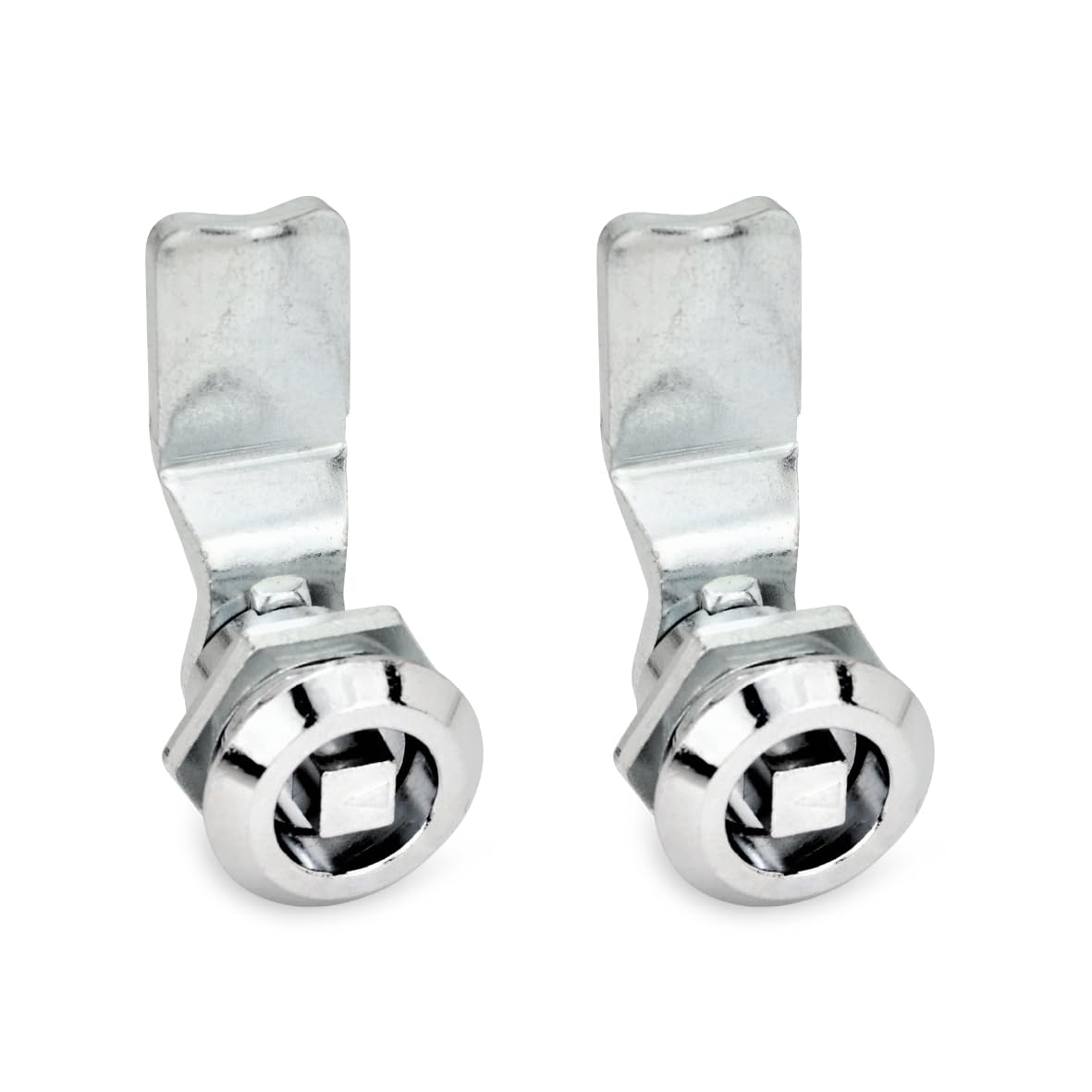 Ganter Normelemente GN 115-VK8-4 115-VK8-4-Latches with Socket Wrench, Silver, Riegelabstand A: 4mm, Set of 2 Pieces