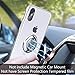 Ownest Compatible with iPhone Xs Case (2018)/iPhone X Case (2017) with Built-in 360 Rotatable Ring Kickstand Fit Magnetic Car Mount and Clear Slim TPU Protective for iPhone Xs/iPhone X-Silver