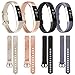 Tobfit Classic Replacement Bands Compatible for Alta and Alta HR, 4 Pack, Small, Gold, Rose Gold, Gray, Black