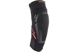 Alpinestars 6505121-13-L/XL Bionic Flex Knee Protector - Black/Red (Large/XL)