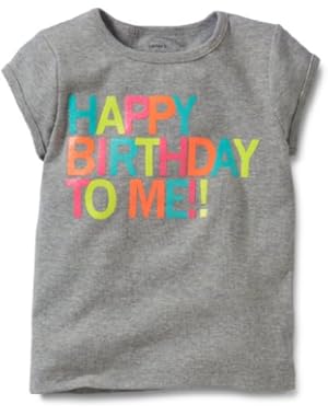 Baby Infant Girls Happy Birthday Tee