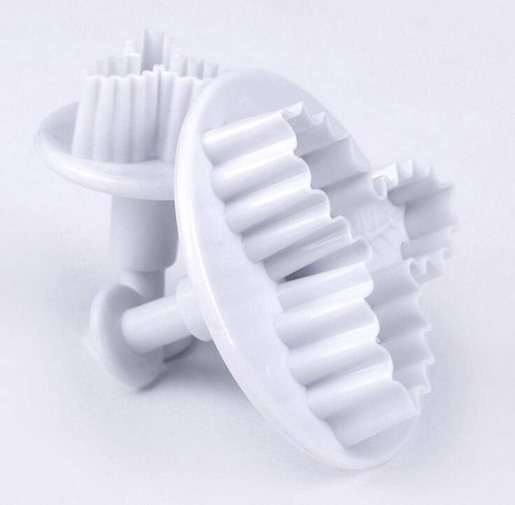 Upspirit 2pcs Three Leaf Holly Plunger Cutter Cake Decorating Fondant Embossing Tools, Multicolour