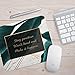 Oriday Gaming Mouse Pad Custom, Stay Positive Work Hard and Make It Happen Motivational Sign Inspirational Quote Mouse Pad Quotes for Work (Golden Tropical)