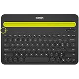Logitech Bluetooth Multi-Device Keyboard K480 – Black – works with Windows and Mac Computers, Android and iOS Tablets and Smartphones