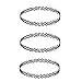 Mareine 3 x Choker Black Stretch Gothic Tattoo Henna Necklace for Women & Girls
