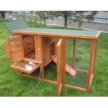 Bunny Business Clapier Ou Poulailler De Luxe Avec Abri Et Enclos Avec Toit