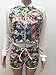Playworld Women's Hawaii Floral Printing 2 Piece Jacket Suit Tracksuit Outfit