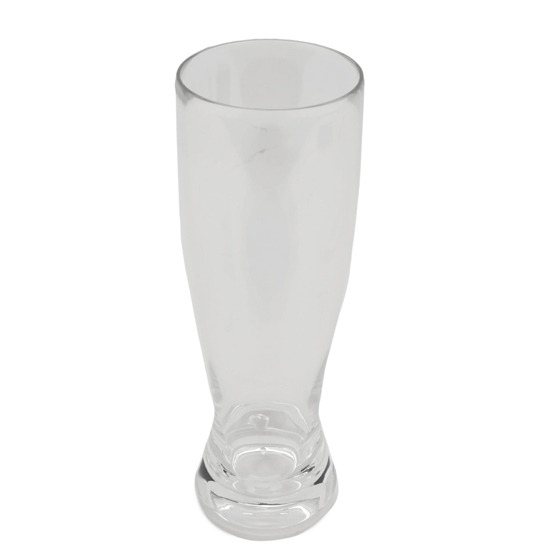 GET Heavy-Duty Shatterproof Plastic Pilsner Beer Glasses, 20 Ounce (Set of 12)