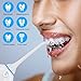 Cordless Water Flosser Teeth Cleaner, Nicefeel Professional Dental Oral Irrigator Portable and Rechargeable 300ML Cleanable Water Tank IPX7 Waterproof 3 Modes Water Flossing for Home and Travel, Brace