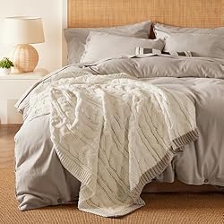 Bedsure Cable Knitted Throw Blanket for