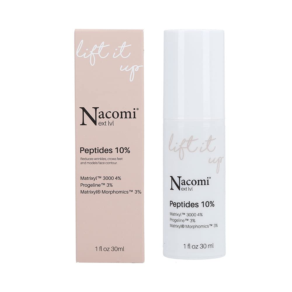 NACOMI Peptide Serum 10% 30 ml Reduces the Visibility of Facial Wrinkles, Forms Crow's feet and Wrinkles Around the Eyes