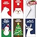 KIDPAR 90Pcs Christmas Card Money Holder Set in 5 Holiday Cute Festive Designs, 30 Christmas Greeting Cards Holders, 30 Envelopes and 30 Cute To From Stickers