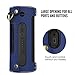 MoKo Carrying Case for JBL Flip 3 , Portable Speaker Cover PU Leather Protective Bag Sleeve Skins, with Holding Strap & Carabiner, Indigo