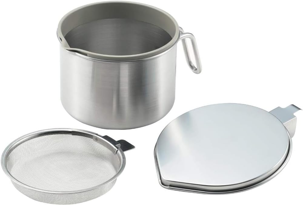 アーネスト 【日本製】 オイルポット (ミニ) 600ml ステンレス 液だれしにくい (小さなオイルポット For 油) 大手飲食店愛用ブランド A-77105商品画像