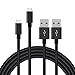 2 Pack Charger Data Cables for Motorola Droid Z / Moto Z Force / Z Play / Compatible LG G5 / Compatible Samsung Galaxy S9 Plus / Google Pixel XL / Nexus 6P / 5X / Macbook Type C USB C Cord - 3 Feet