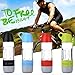 LarKoo 2 in 1 Water Bottle Wireless Bluetooth Speakers Outdoor Indoor Portable Waterproof Bike Riding Rechargeable Speaker with TF USB Cable Compass Water Cup (Black)