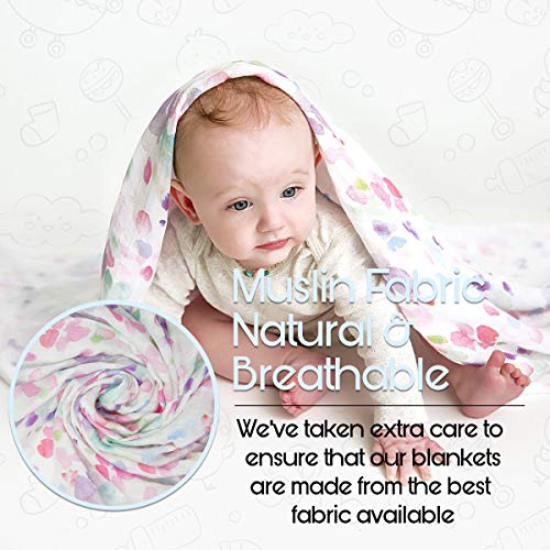 Kids N’ Such ExtraLarge Muslin Baby Swaddle Blanket, Adventurer, 47 x