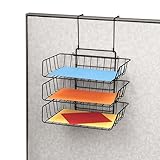 Fellowes 75310 Wire Partition Additions Triple Tray, Side-Load, Letter Size