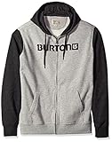 BURTON Men's Logo Horizontal Full Zip Hoodie