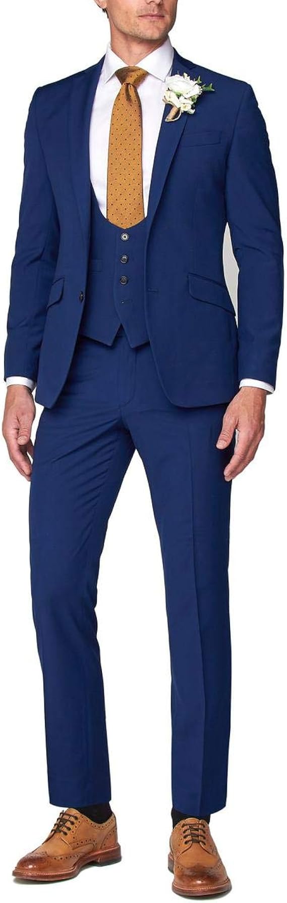 Amazon Co Jp 結婚式 ネイビー スーツ スリーピース メンズ オシャレ服セットメンズ カジュアルスーツ 秋冬 紳士服 大きい 服 ファッション小物