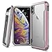 Raptic Shield, Compatible with Apple iPhone X/Xs (Formerly Defense Shield) - Military Grade Drop Tested, Anodized Aluminum, TPU, and Polycarbonate Protective Case for Apple iPhone X/Xs, Rose Gold