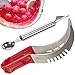 CHERRY REBEL Watermelon Slicer and Server. The Perfect Melon Cutter Corer Knife and Tongs in 1 plus Bonus Melon Baller Scoop and Carver. Non-Slip Handle. Lifetime Guarantee