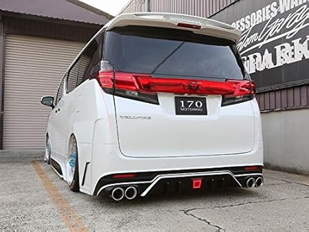 Amazon Sixth Sense シックスセンス アルファード 30 後期 ジュールリアバンパースポイラーver2 リアアンダースポイラー 車 バイク