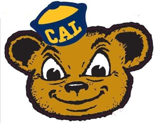 California Golden Bears Mascot Logo Decal - 3.5" x 4.5"