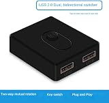 Dawafit USB 3.0 KVM Switch 2 Port USB Hub PC Laptop Keyboard Mouse view 5
