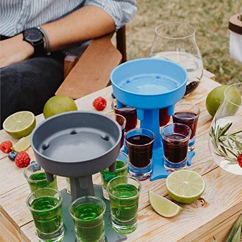 5 Shot+Glass+Dispenser+Holder+Cocktail