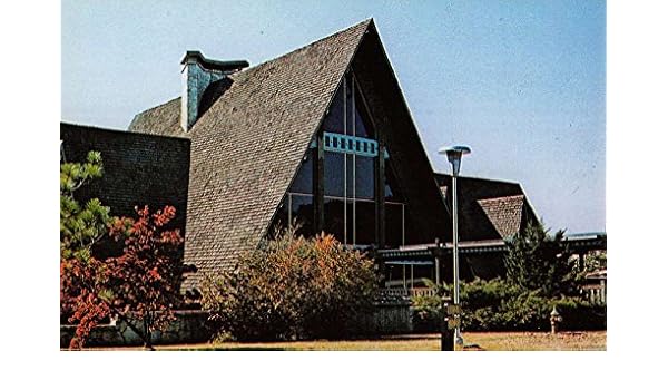 College Corner Ohio Hueston Woods Lodge Street View Vintage