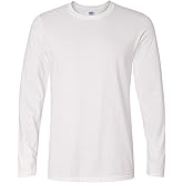 Gildan Men's Softstyle Long Sleeve Fashion T-Shirt, White, X-Large