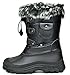 DREAM PAIRS Boys Girls Snow Boots Water-Resistant Outdoor Warm Cozy Anti-Slip Mid Calf Faux Fur Lining Insulated Winter Shoes for Little/Big Kids,Size 3 Little Kid,Black,KSNOW