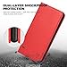 SHIELDON Galaxy S9 Plus Wallet Case [Folio Cover][Stand Feature] Premium Samsung Galaxy S9 Plus Credit Card Flip Case Protective Genuine Leather with Card Slot + Side Pocket Magnetic Closure - Red