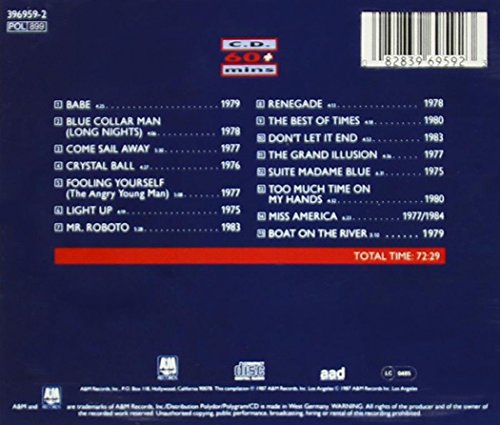 Styx - Styx - Boat On The River - A&m Records - 396959-2 - Zortam Music