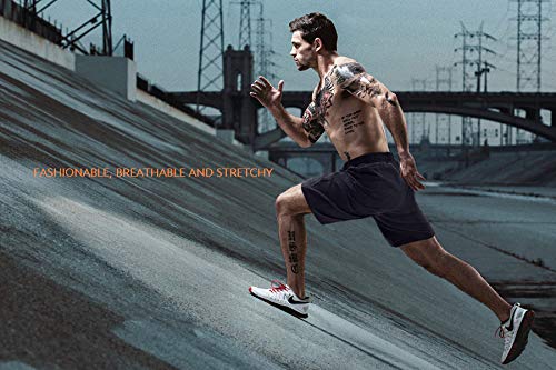 image for LTIFONE Mens Gym Quick Dry Shorts Workout Training Running Vertical St