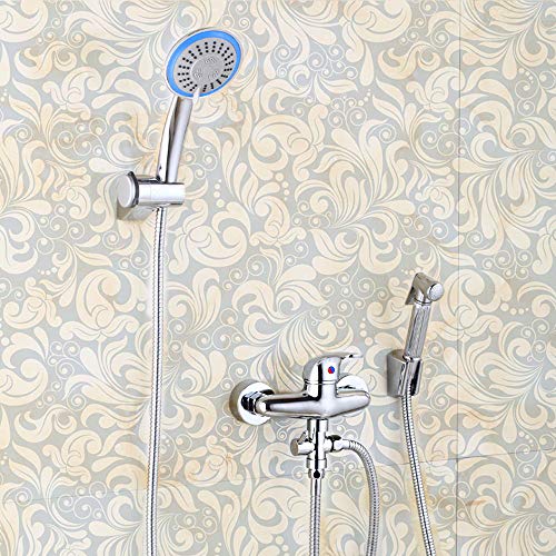 Shower Arm Diverter for Hand Shower, G 1/2 3-Way Shower Head Diverter Valve for Hand Held Showerhead and Fixed Spray Head - Bathroom Universal Shower System Replacement Part (Chrome Diverter)