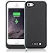 iPhone 5S Battery Case, iPhone SE Battery Case, JIUNAI iPhone 5S Portable Charger Recharge External Power Bank Charging Case 2500 mAh Battery Backup Protective Charger Case for iPhone 5 5S SE Blue