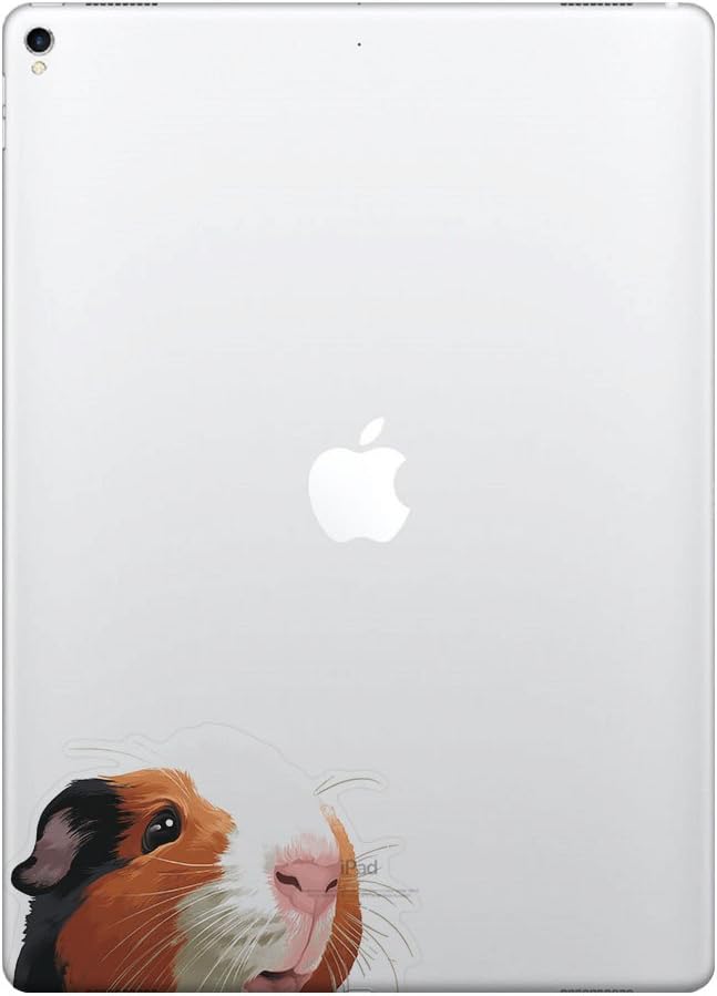 FINCIBO 5 x 5 inch Black White Brown Guinea Pig Removable Vinyl Decal Stickers for iPad MacBook Laptop (Or Any Flat Surface)