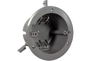 4 in. Round Nonmetallic Vapor Barrier Ceiling Box, 2-39/64 in. Deep