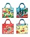 LOQI Urban1 Collection Pouch Reusable Bags, Multicolored, Set of 4